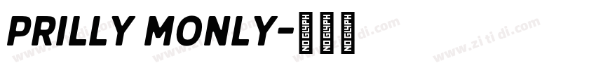 Prilly Monly字体转换